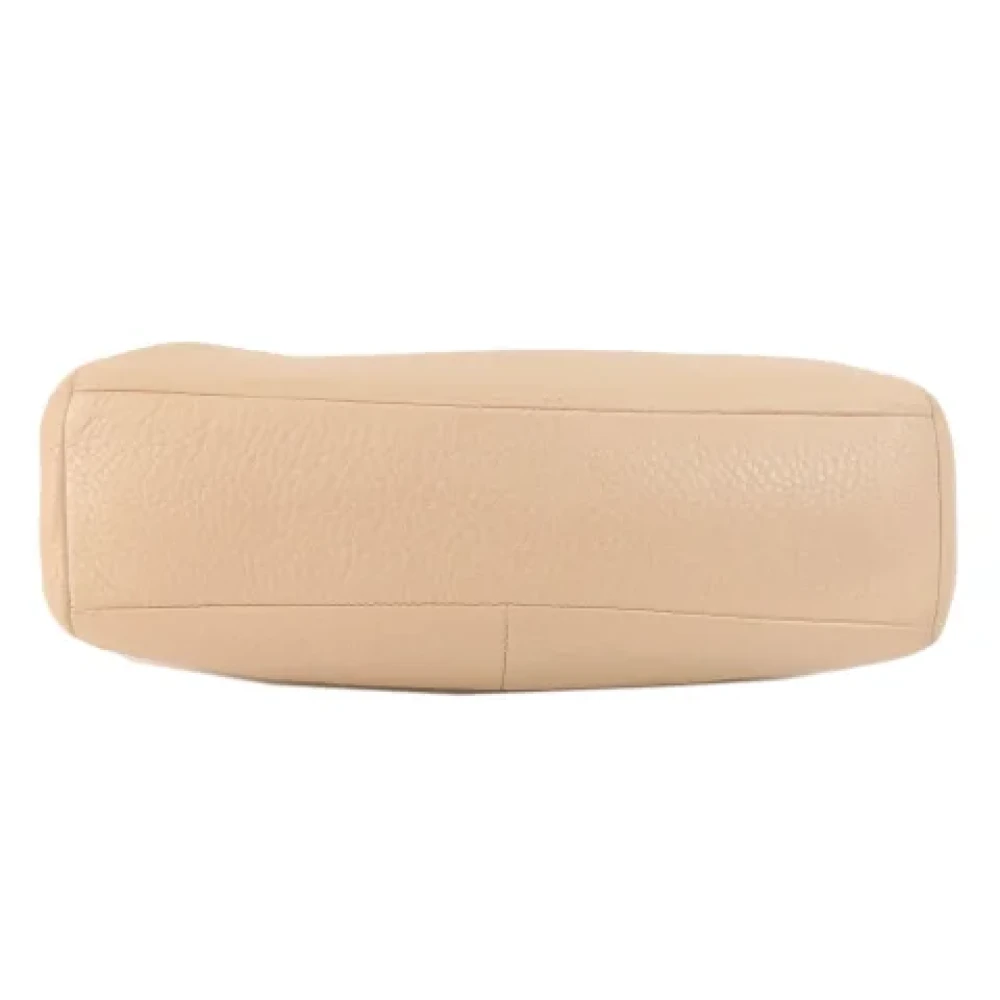 Coach Pre-owned Leather handbags Beige Dames