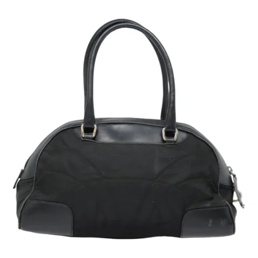 Prada Vintage Pre-owned Nylon handbags Black Dames