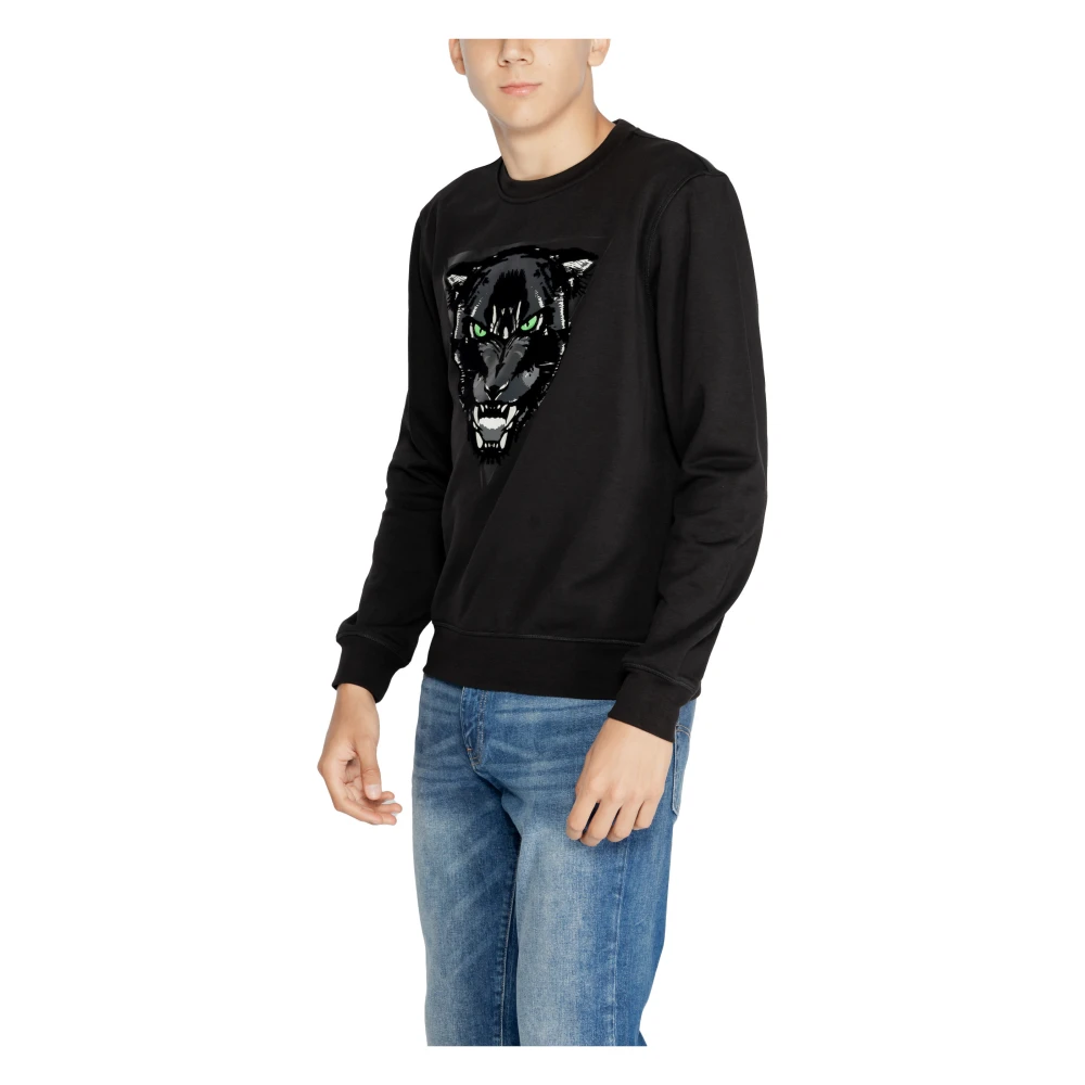 Antony Morato Zwarte Print Sweatshirt Mannen Herfst Winter Black Heren