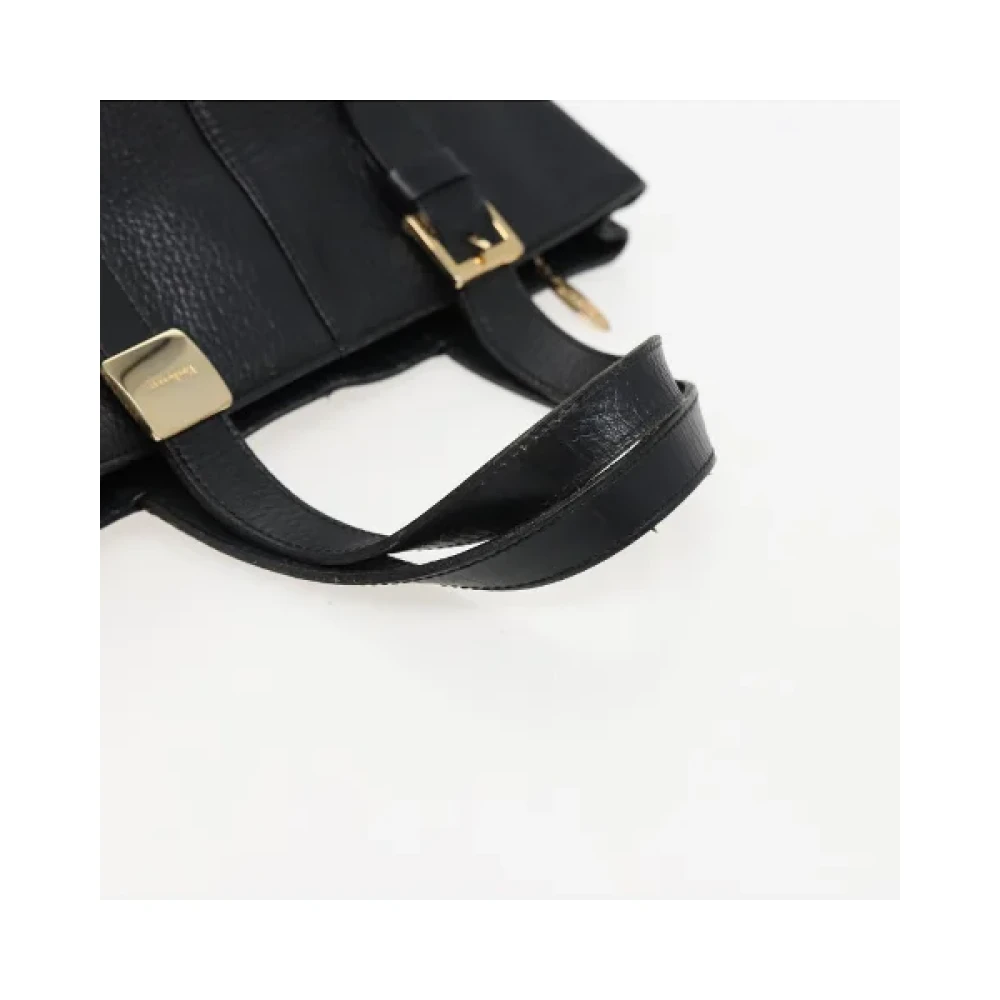 Burberry Vintage Pre-owned Leather handbags Black Dames