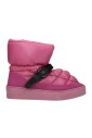 chaussures-plates-rose-en-nylon-matelasse