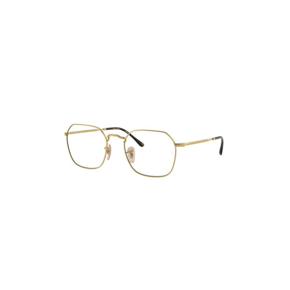 Ray - Ban Unisex Transparent Ray - Ban Rx3694v Jim 2500 Optical Frames Metal Gold Geometric Normal - Image 4