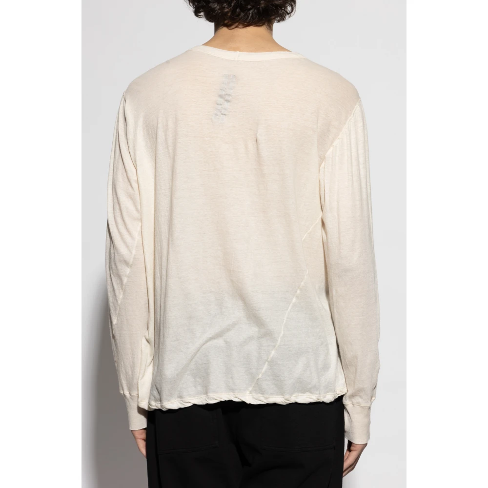 Rick Owens Level LS T Beige Heren