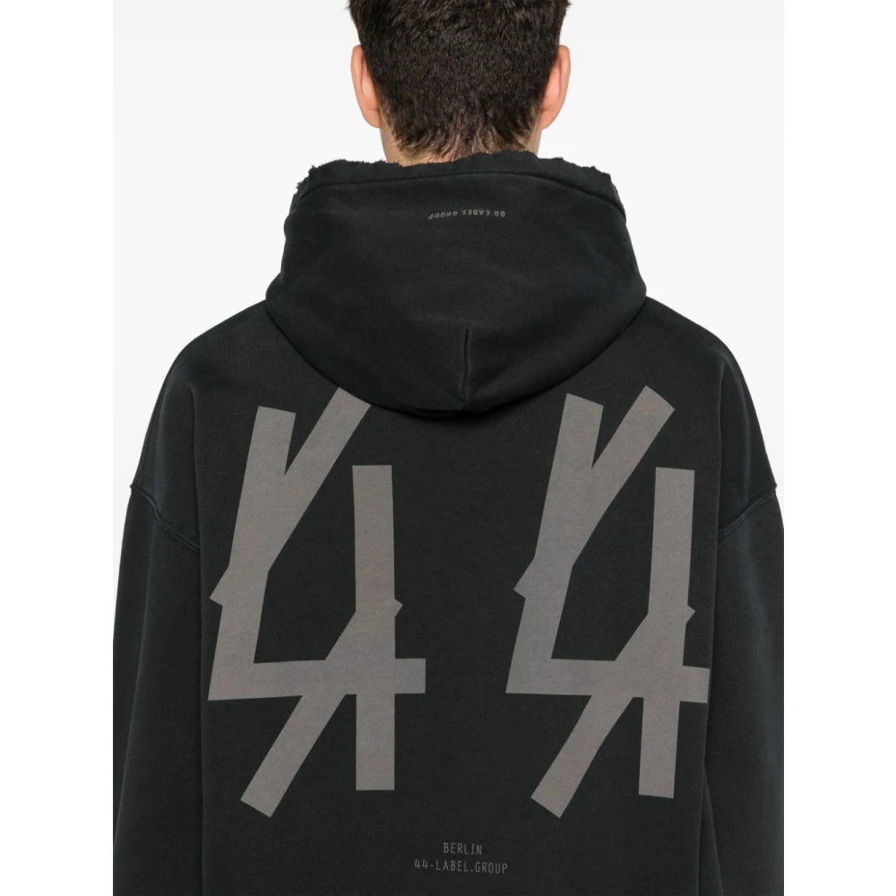 44 Label Group Fa527 Hoodie Stijlvol en Comfortabel Black Heren