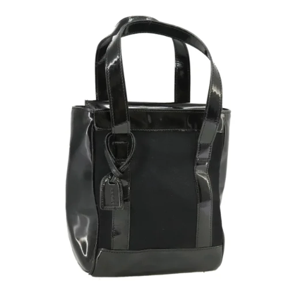 Gucci Vintage Pre-owned Coated canvas handbags Black Dames