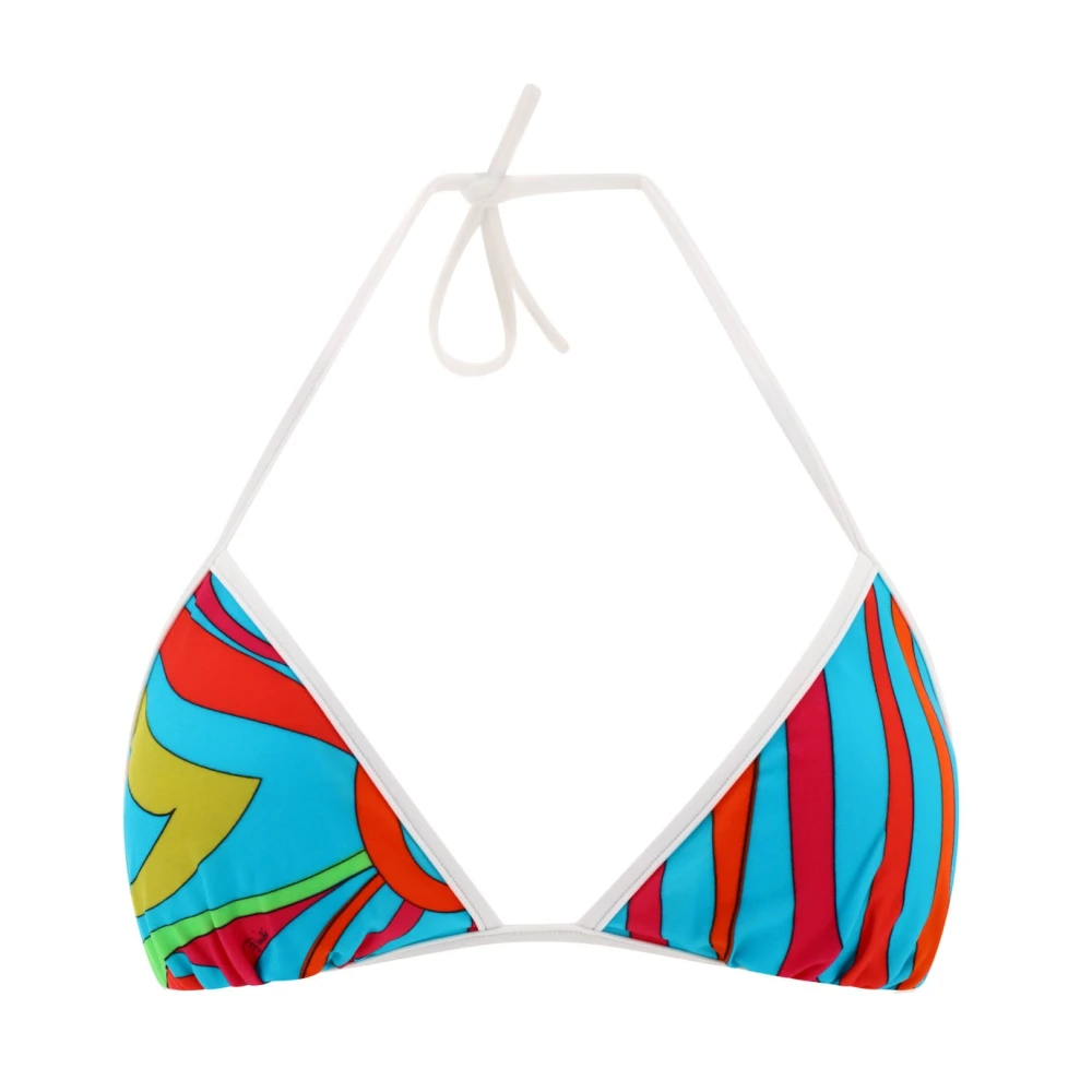 EMILIO PUCCI Marmo Print Bikini Top Multicolor Dames