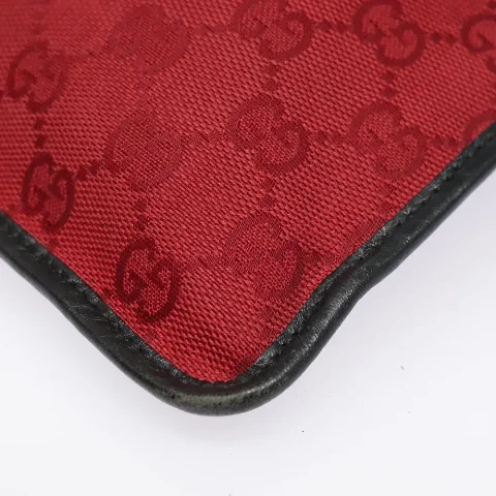 Gucci Vintage Pre-owned Canvas gucci-bags Red Dames