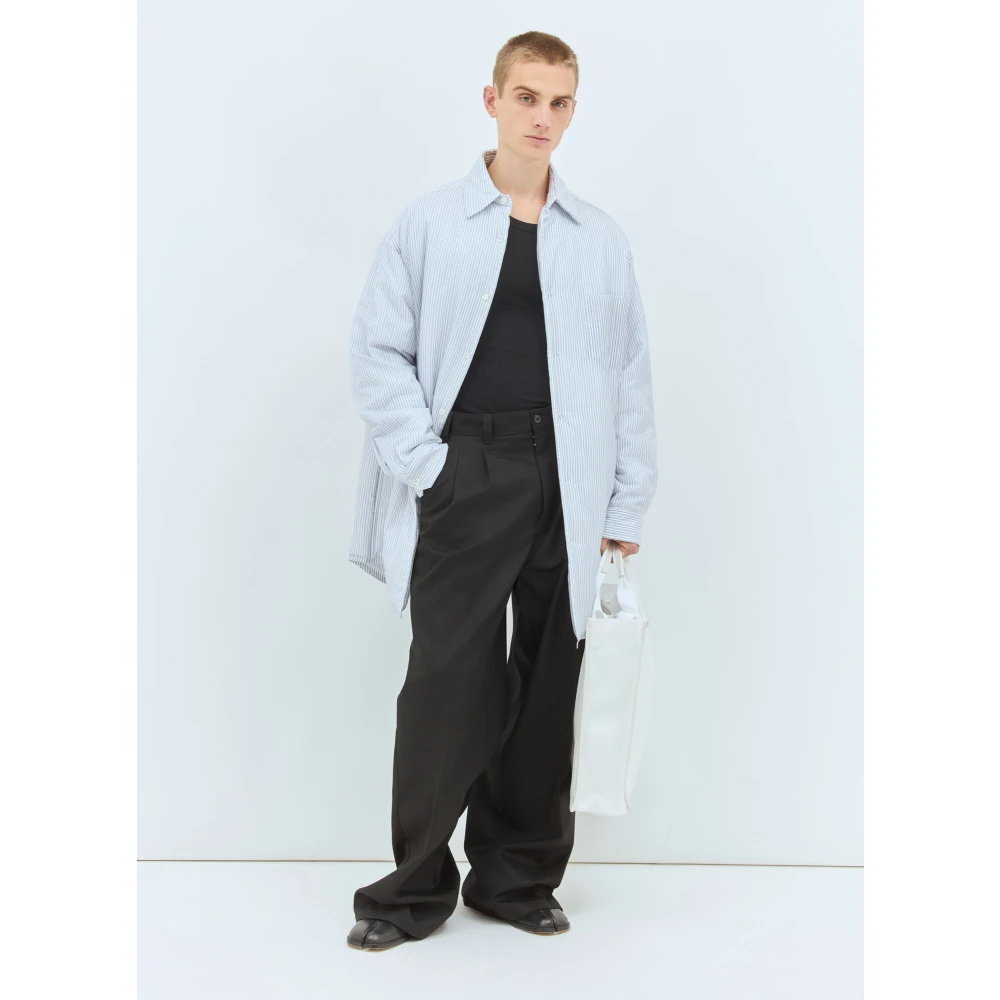 Maison Margiela Twill Trekkoord Maatwerk Broek Black Heren