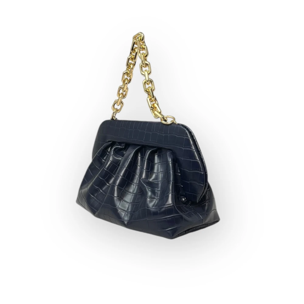 THEMOIRè Croco Mini Tas Blue Dames