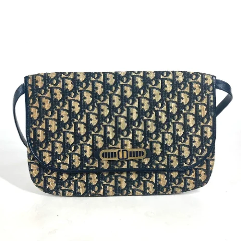 Dior Vintage Pre-owned Cotton dior-bags Beige Dames