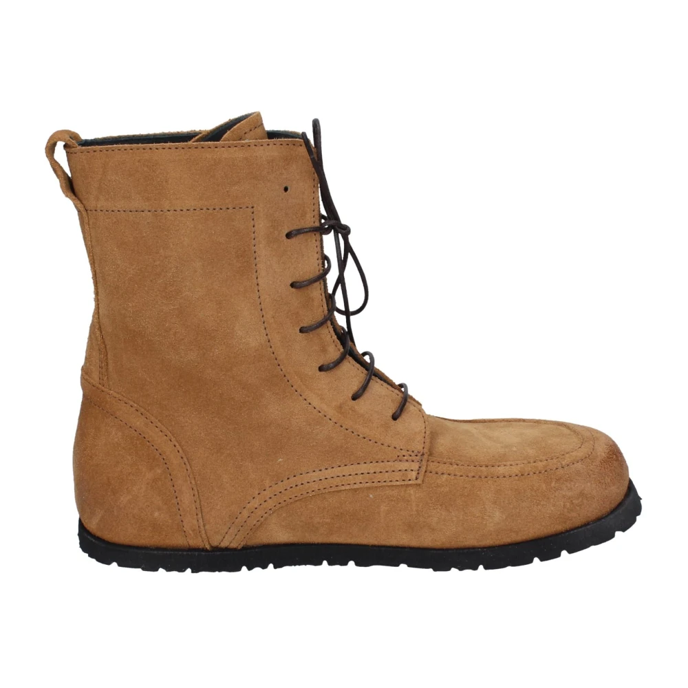 Moma Women's Brown Suede Ankle Boots