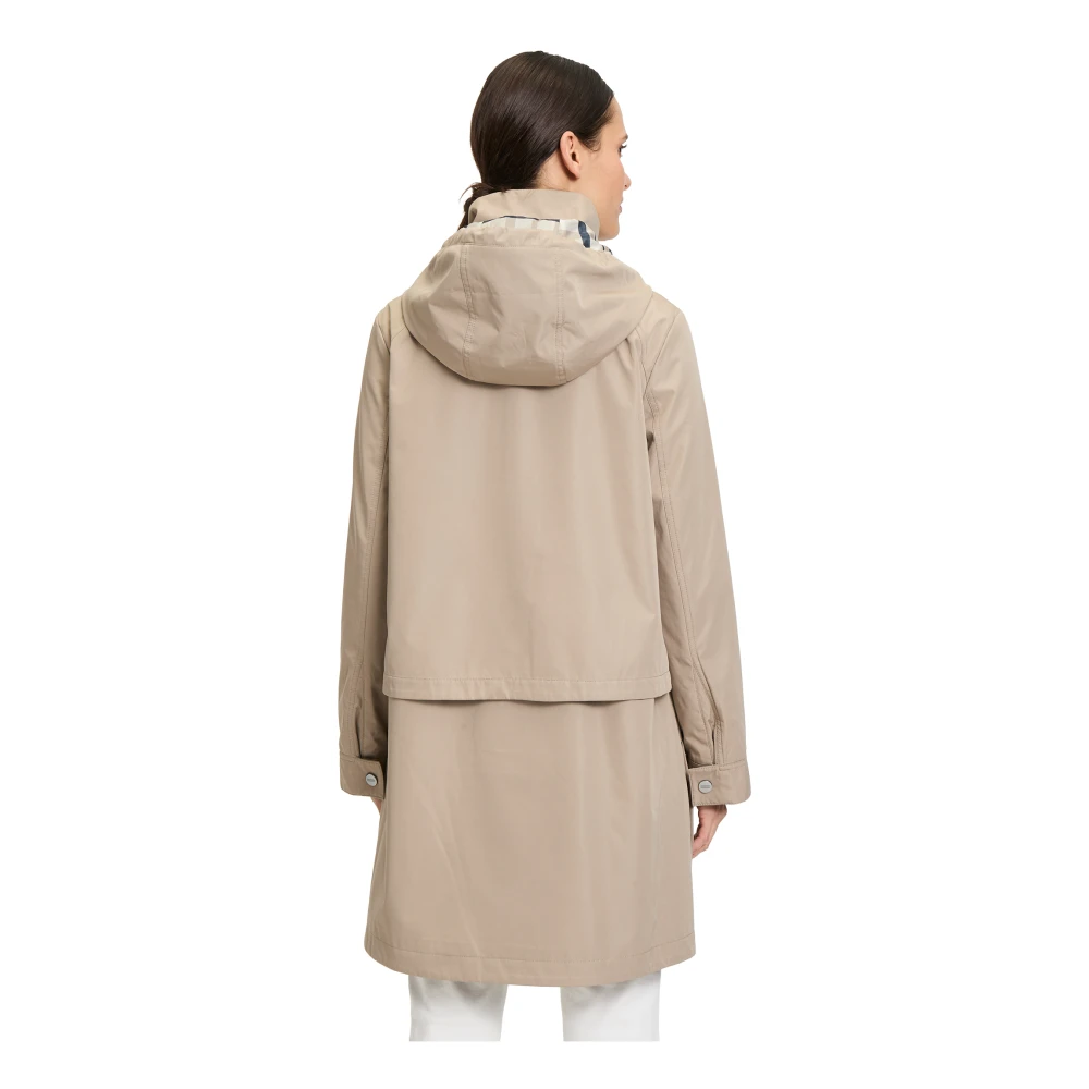 Betty Barclay Casual outdoorjas met afneembare capuchon Brown Dames