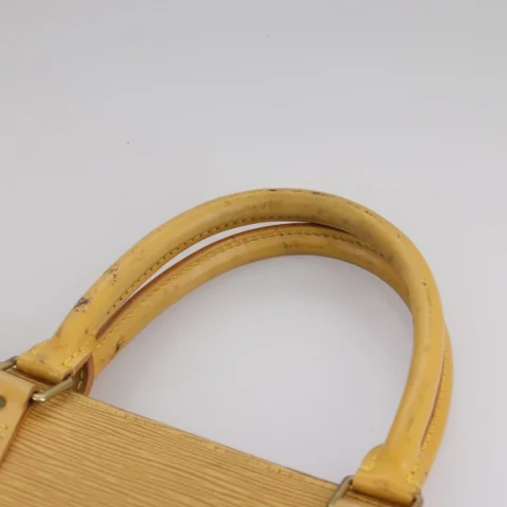 Louis Vuitton Vintage Pre-owned Leather handbags Yellow Dames