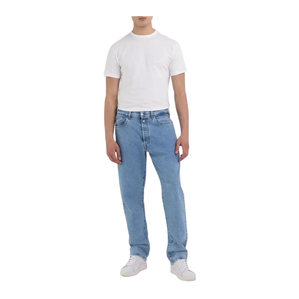 Replay Loose-Fit Denim Broek Blue Heren