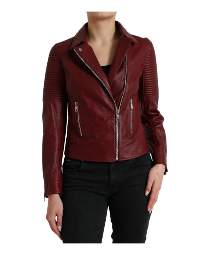 burgundy-leather-biker-jacket-with-zipper-closure