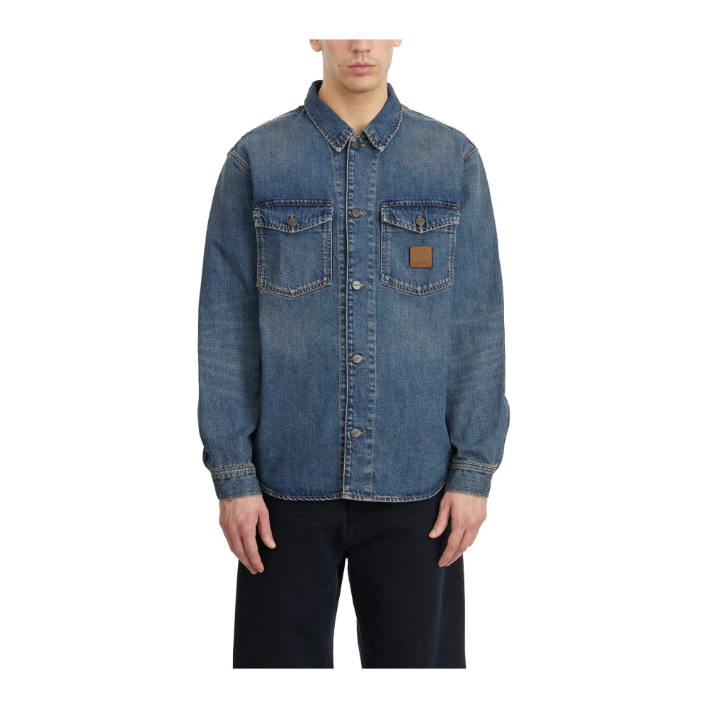Carhartt WIP Denim Lincoln Overhemd Blue Heren