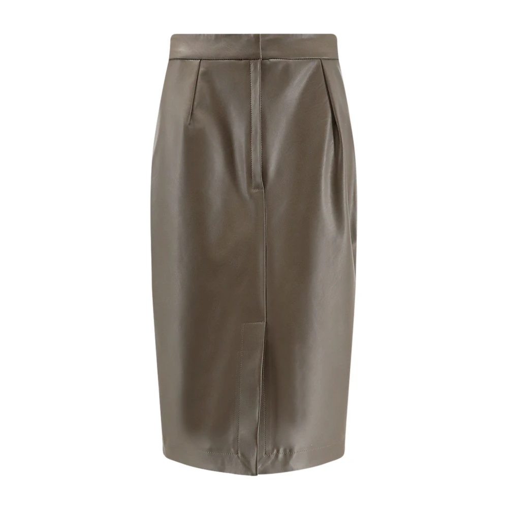 Stella Mccartney Women's Brown Altermat Midi Skirt - Midi Skirts - Xs - Skirts