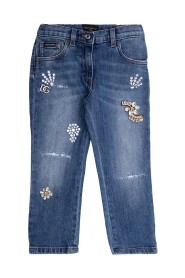 Jeans with crystals