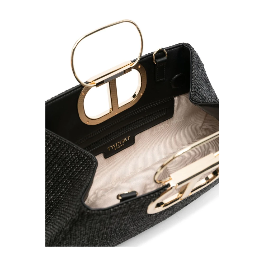Twinset Zwarte tassen voor een stijlvolle uitstraling Black Dames