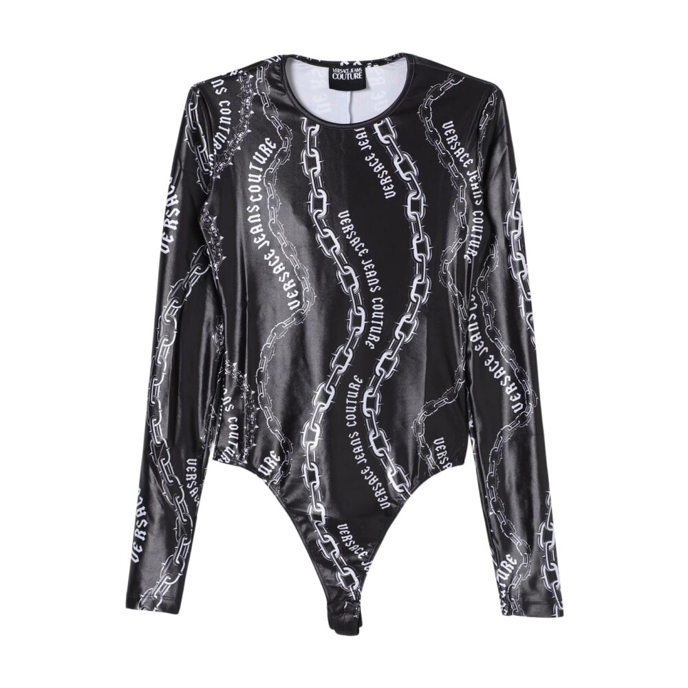 【関税込み】Versace Jeans Couture ボディスーツ Versace Jeans Couture ロゴ ボディスーツ | ブラック | FARFETCH JP