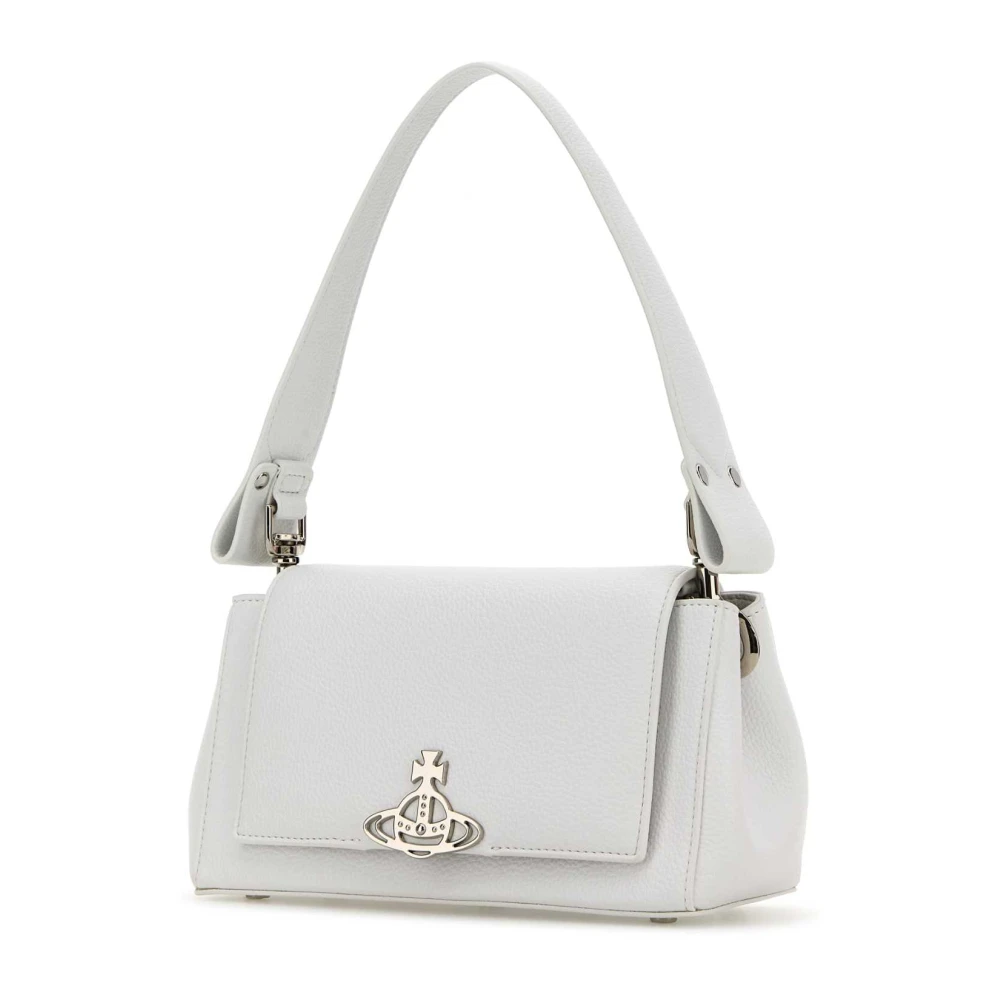 Vivienne Westwood Hazel Schoudertas in wit synthetisch leer White Dames