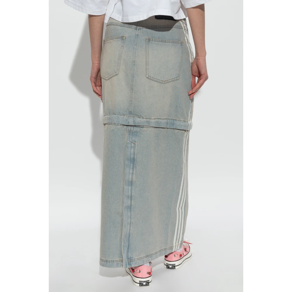 adidas Originals Denim rok Blue Dames