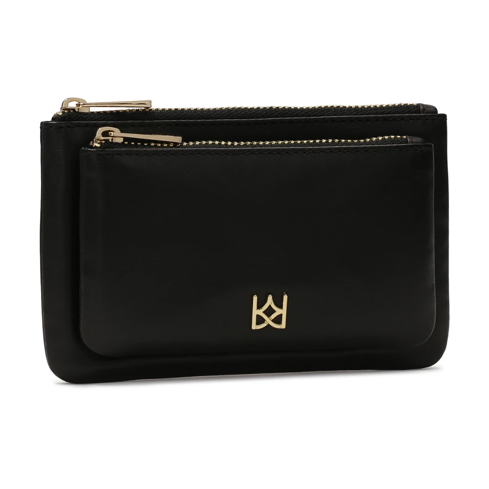Kazar Kleine zwarte ritstas Black Dames