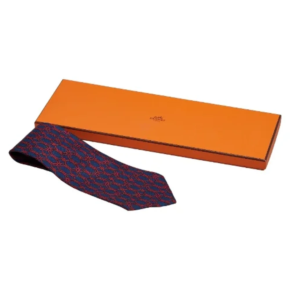 Hermès Vintage Pre-owned Canvas home-office Blue Heren