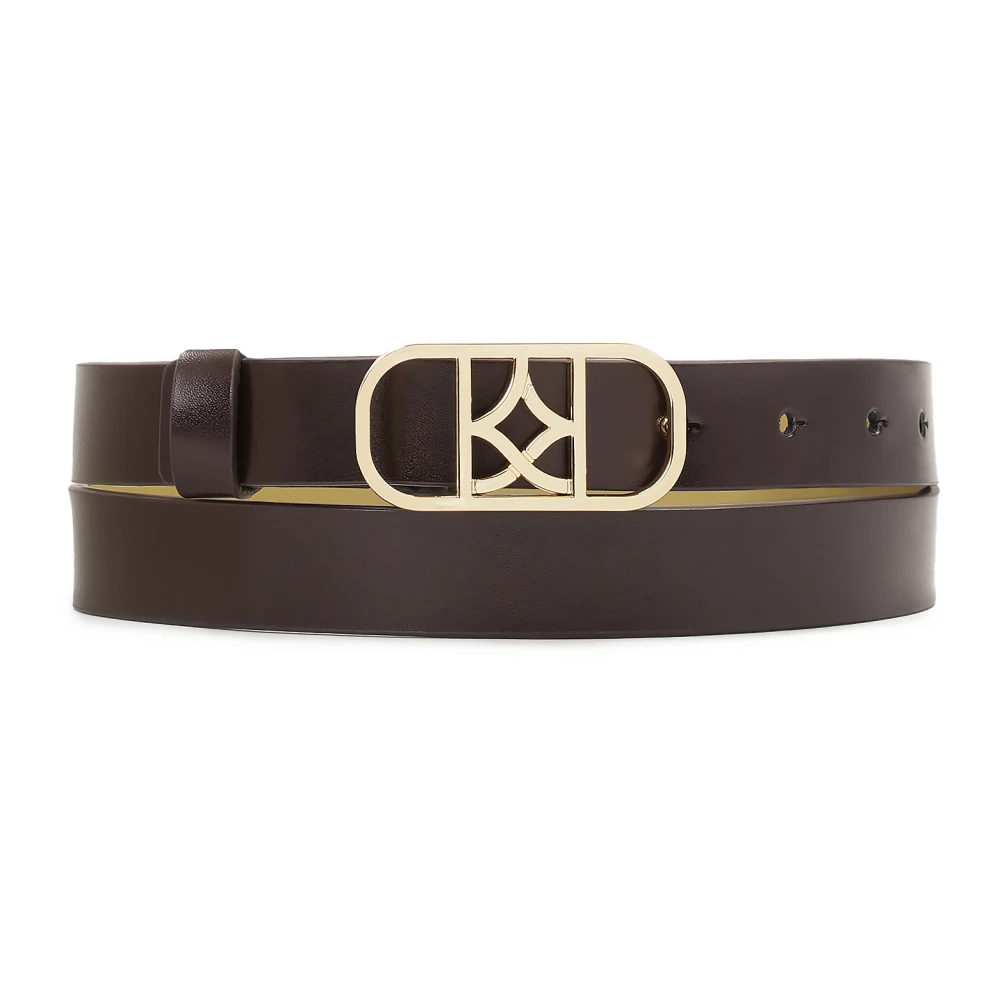 Kazar Donkerbruine riem met elegant gesp Brown Dames