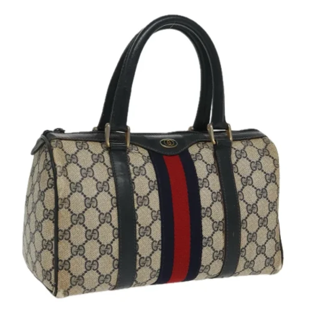 Gucci Vintage Pre-owned Leather gucci-bags Blue Dames