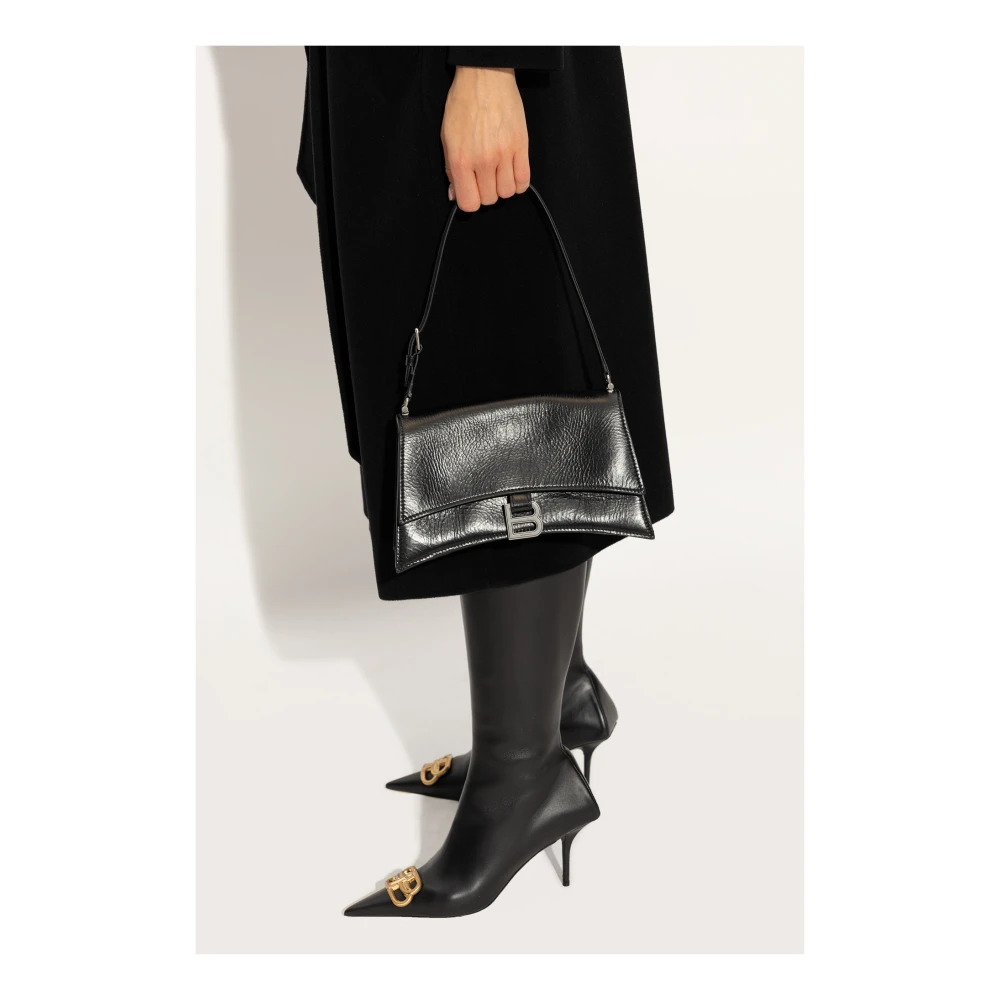 Balenciaga Crush Small Schoudertas Black Dames
