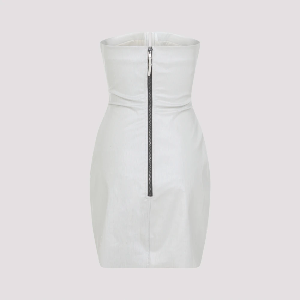 Rick Owens Prong Mini Jurk Gray Dames