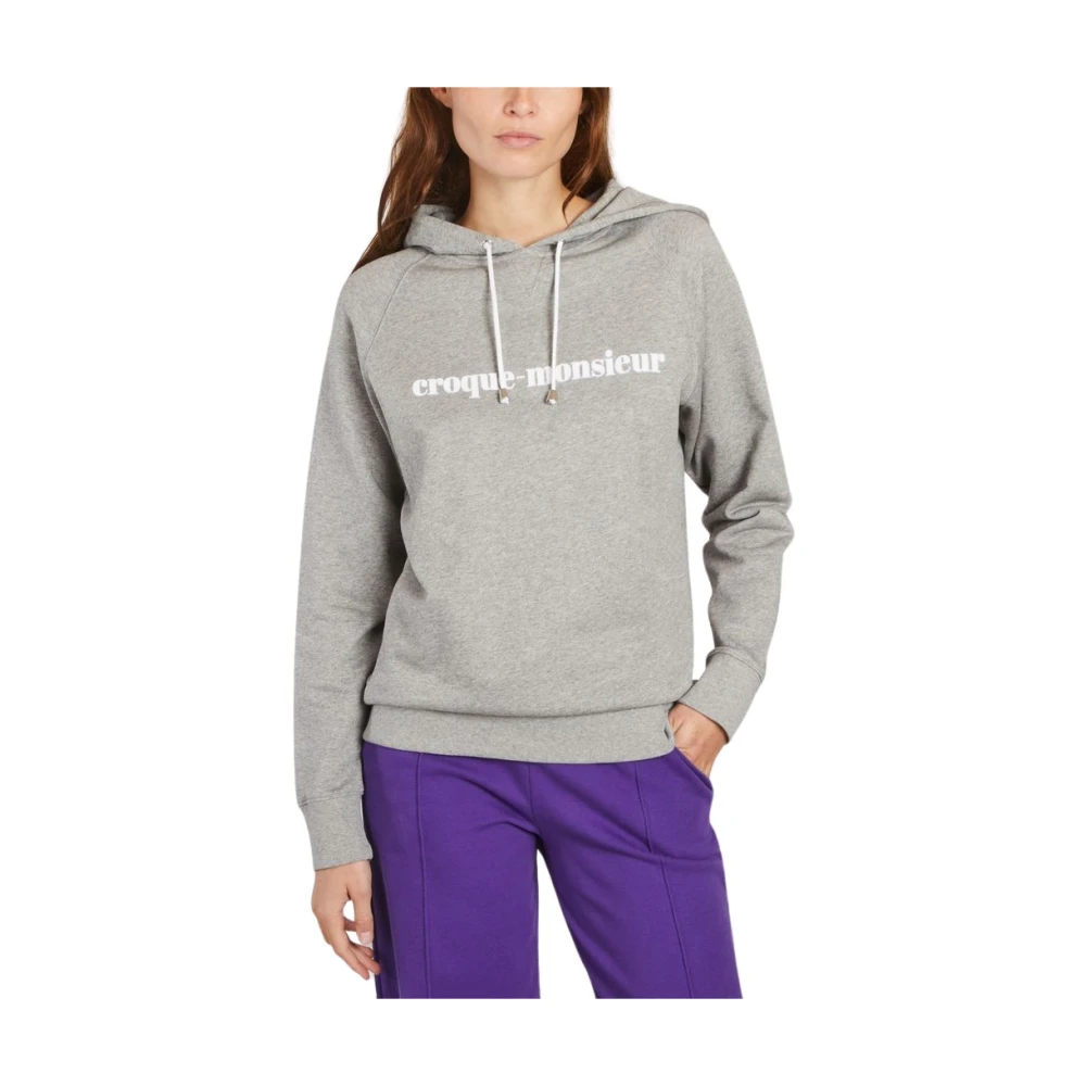 La Petite Française Grå Croque-Monsieur Hoodie Gray, Dam