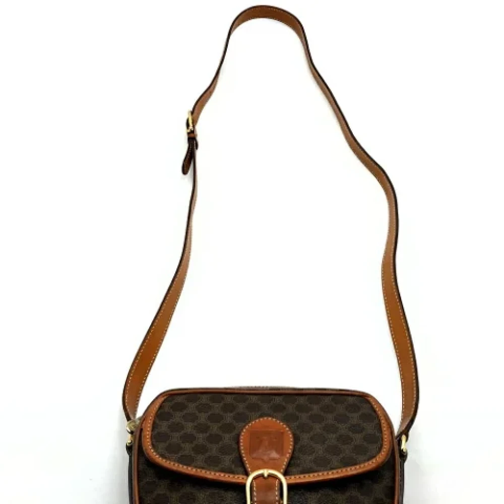 Celine Vintage Pre-owned Leather celine-bags Brown Dames