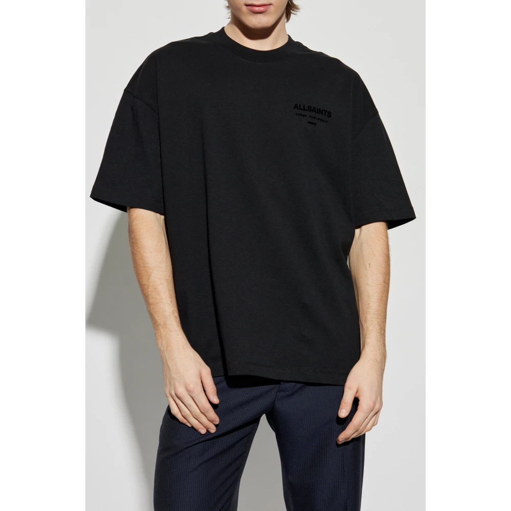 AllSaints T-shirt Xander Black Heren