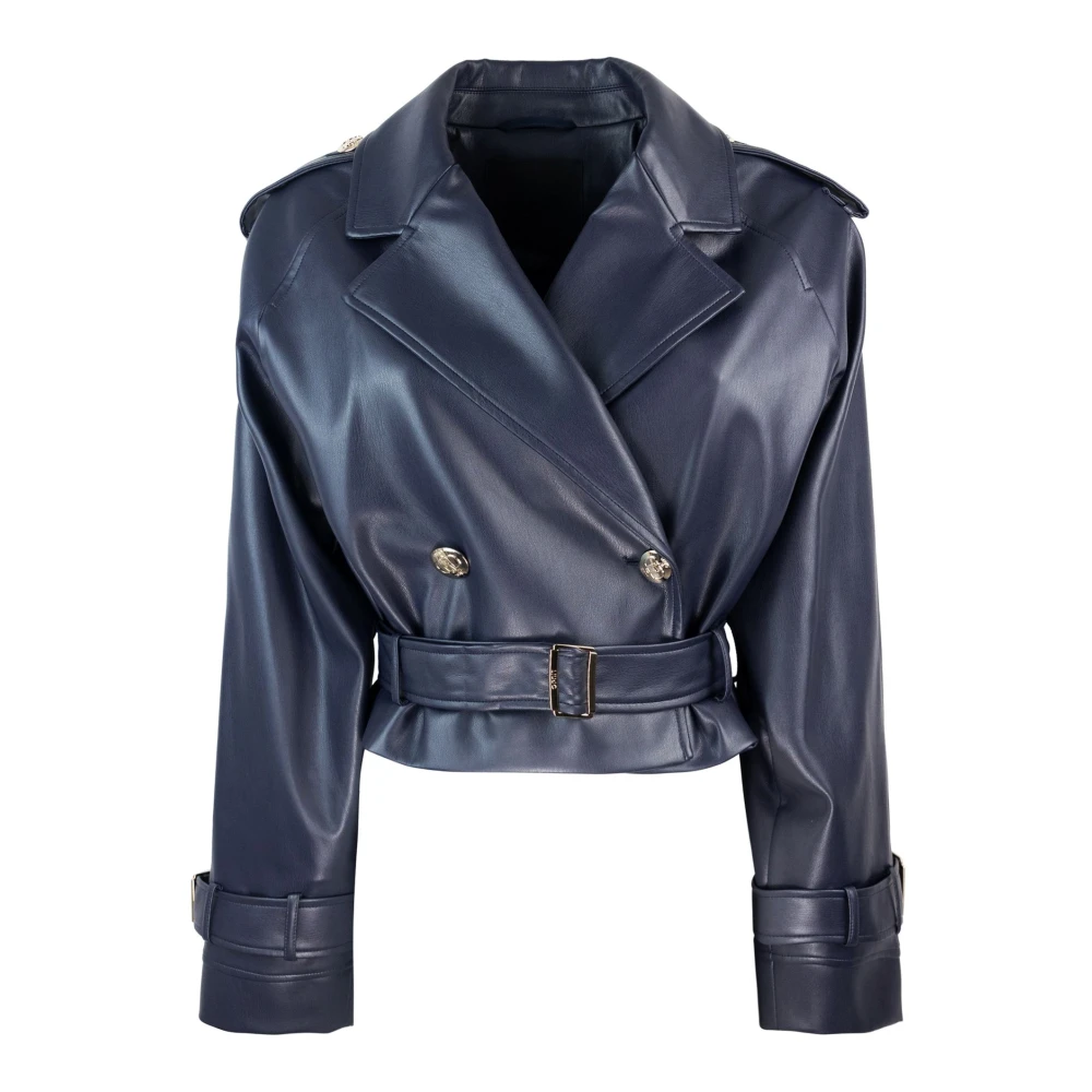 Liu Jo Vrouw Blauw Double-Breasted Bikerjack