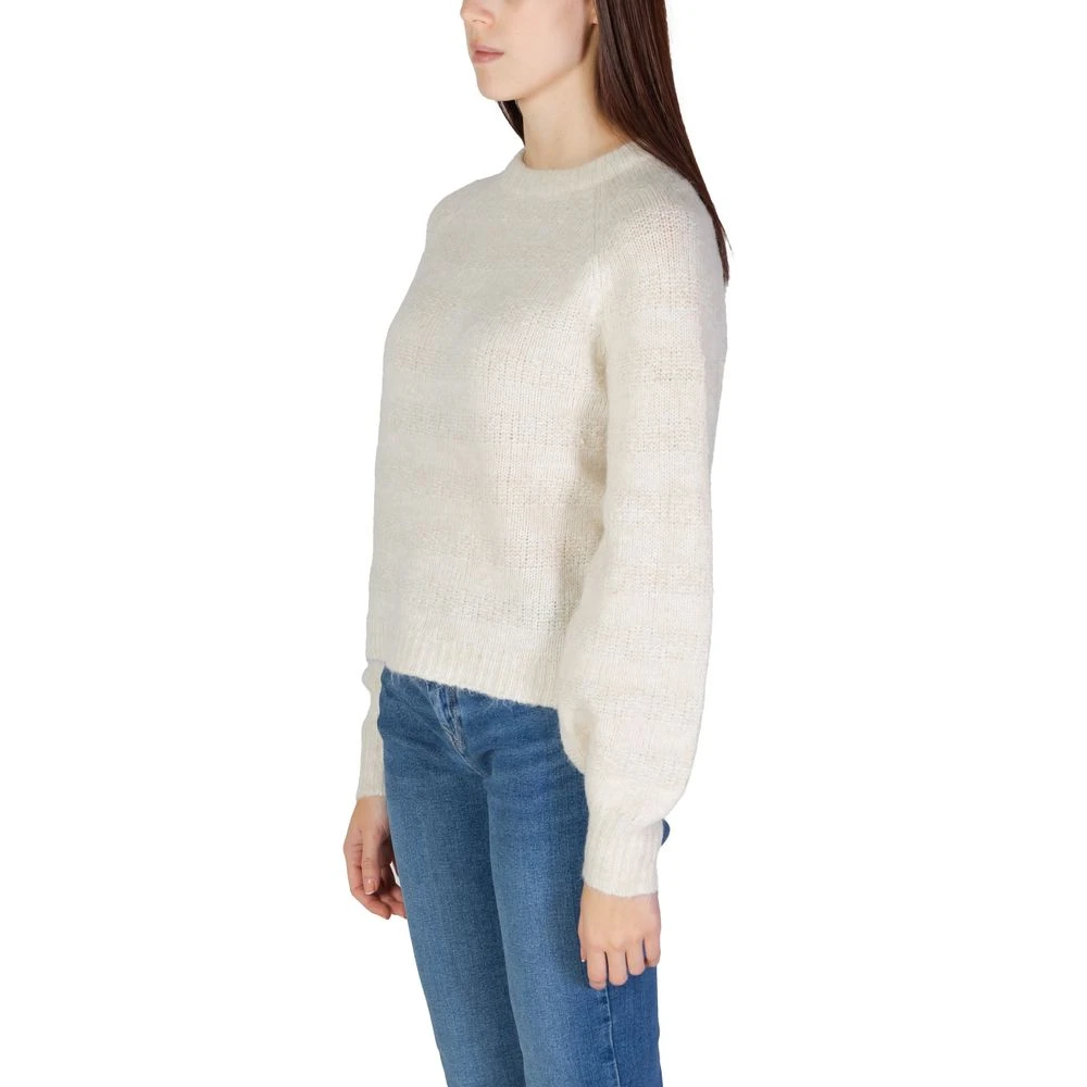Only Polyester Pullover Dames Sweatshirt Herfst Winter Collectie Beige Dames