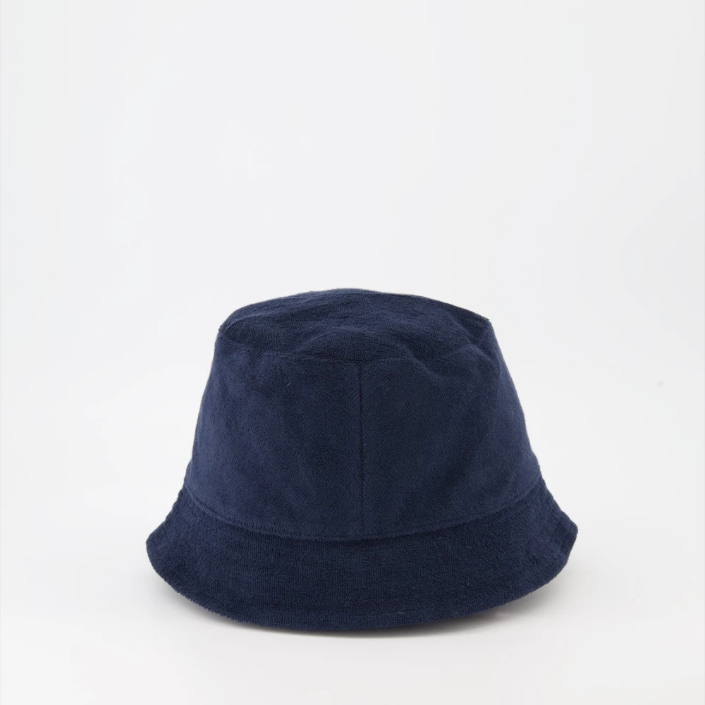 Moncler Katoenen Spons Logo Voorkant Effen Kleur Blue Unisex