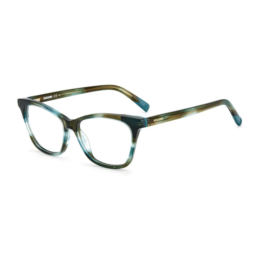 Missoni Women's Multicolor Glasses, One Size, Green Horn Dial Bicolor Acetate Watch