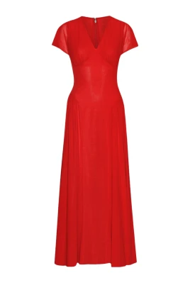 Maxi V-Neck Klänning