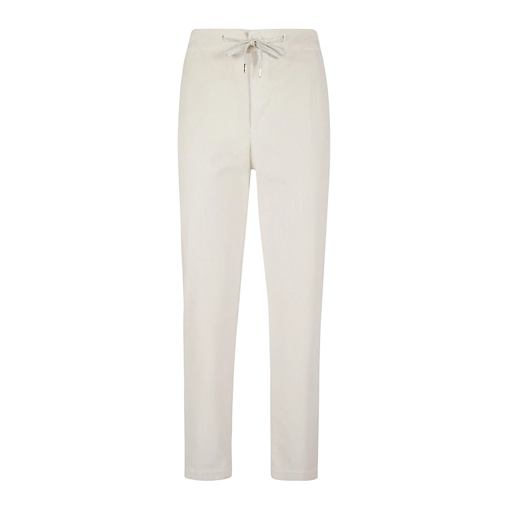 Eleventy Fluwelen Joggingbroek met trekkoord Beige Dames