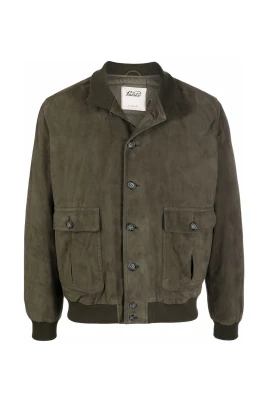 Valstarino High Neck Suede Jacket