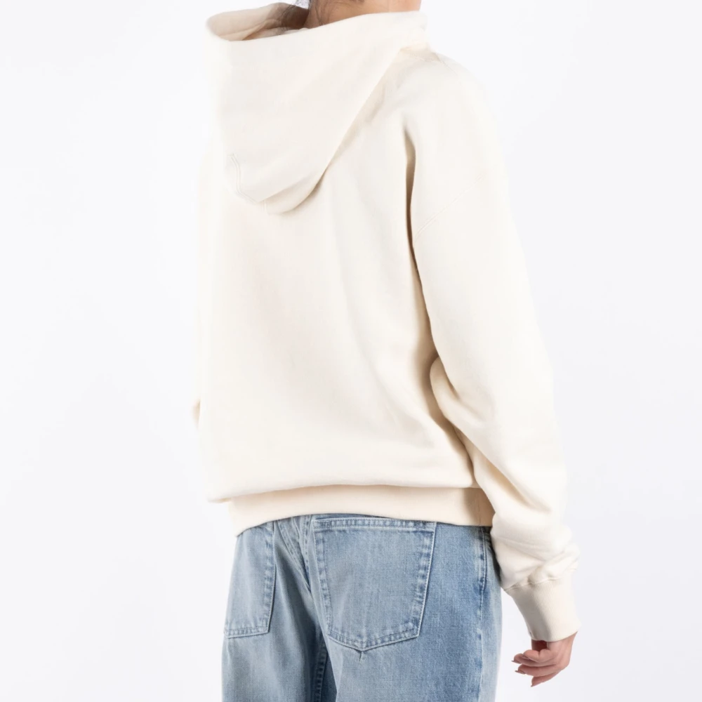 Jil Sander Ivoor Katoenen Sweatshirt White Heren