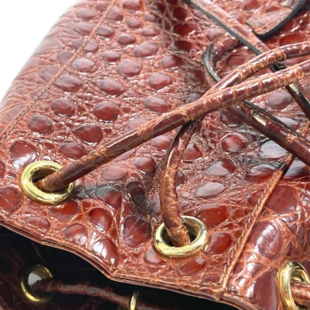 Salvatore Ferragamo Pre-owned Leather shoulder-bags Brown Dames