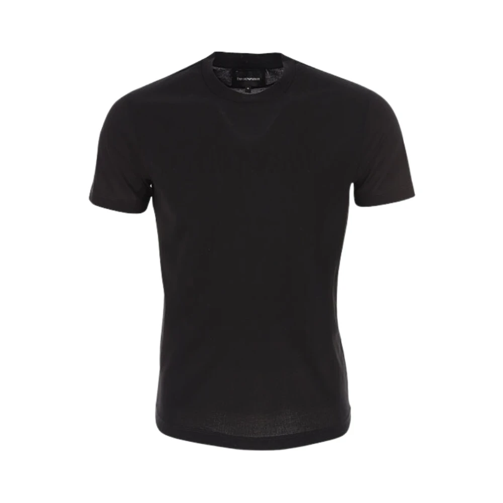 Emporio Armani Unisex Svart Grundläggande T-Shirt Logo