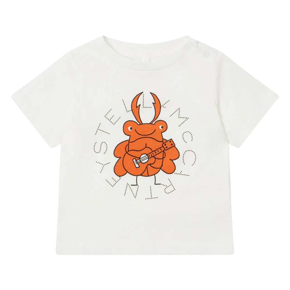 Stella Mccartney Boys White Beetle Logo T-Shirt - Kids Short Sleeve T-Shirts - 3 Y - Kids