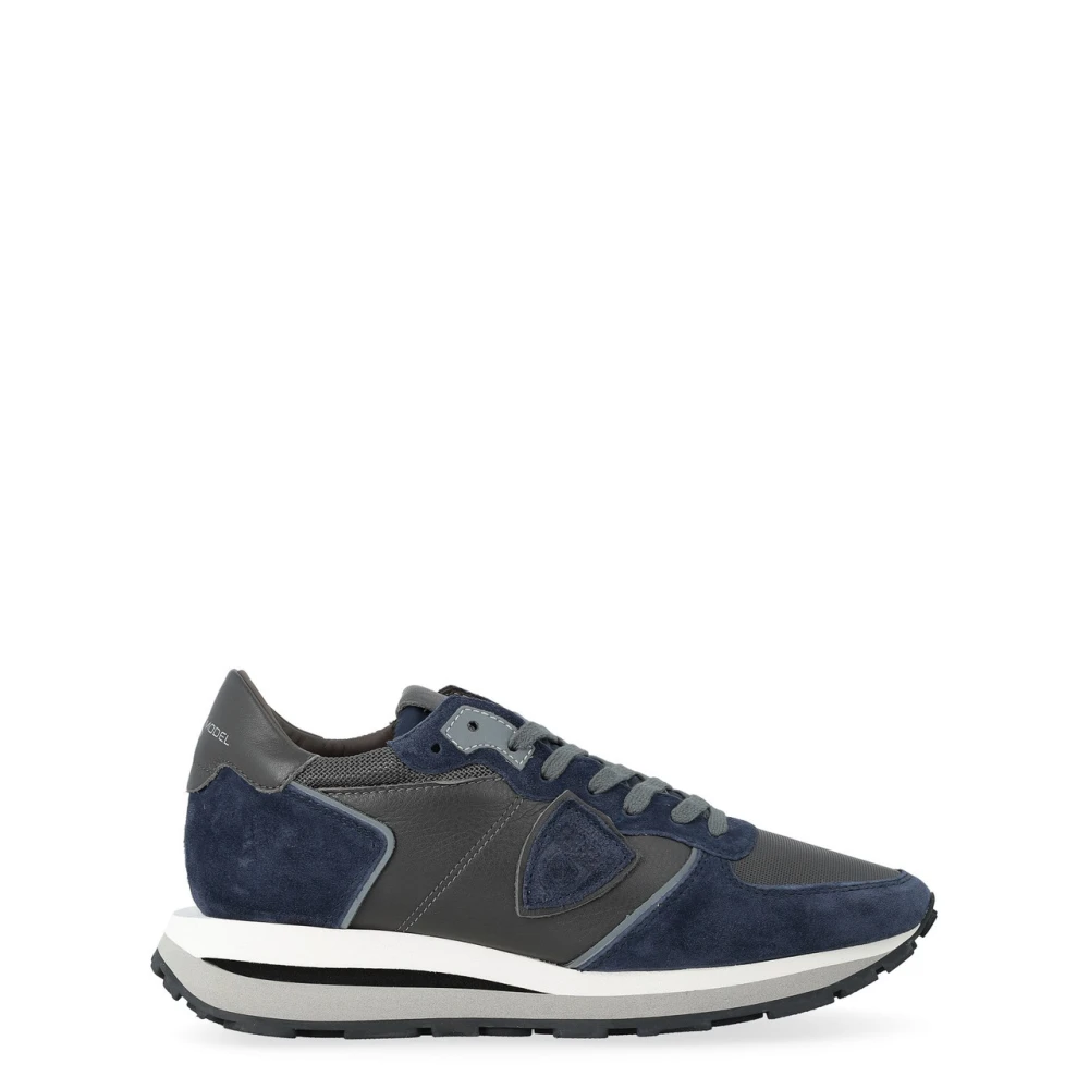 Philippe Model Uomo Blu - Tropez Haute Sneaker - Shoes - 42 Eu