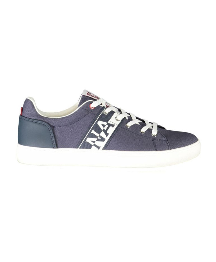 sneaker-en-polyester-bleu-avec-details-contrastes