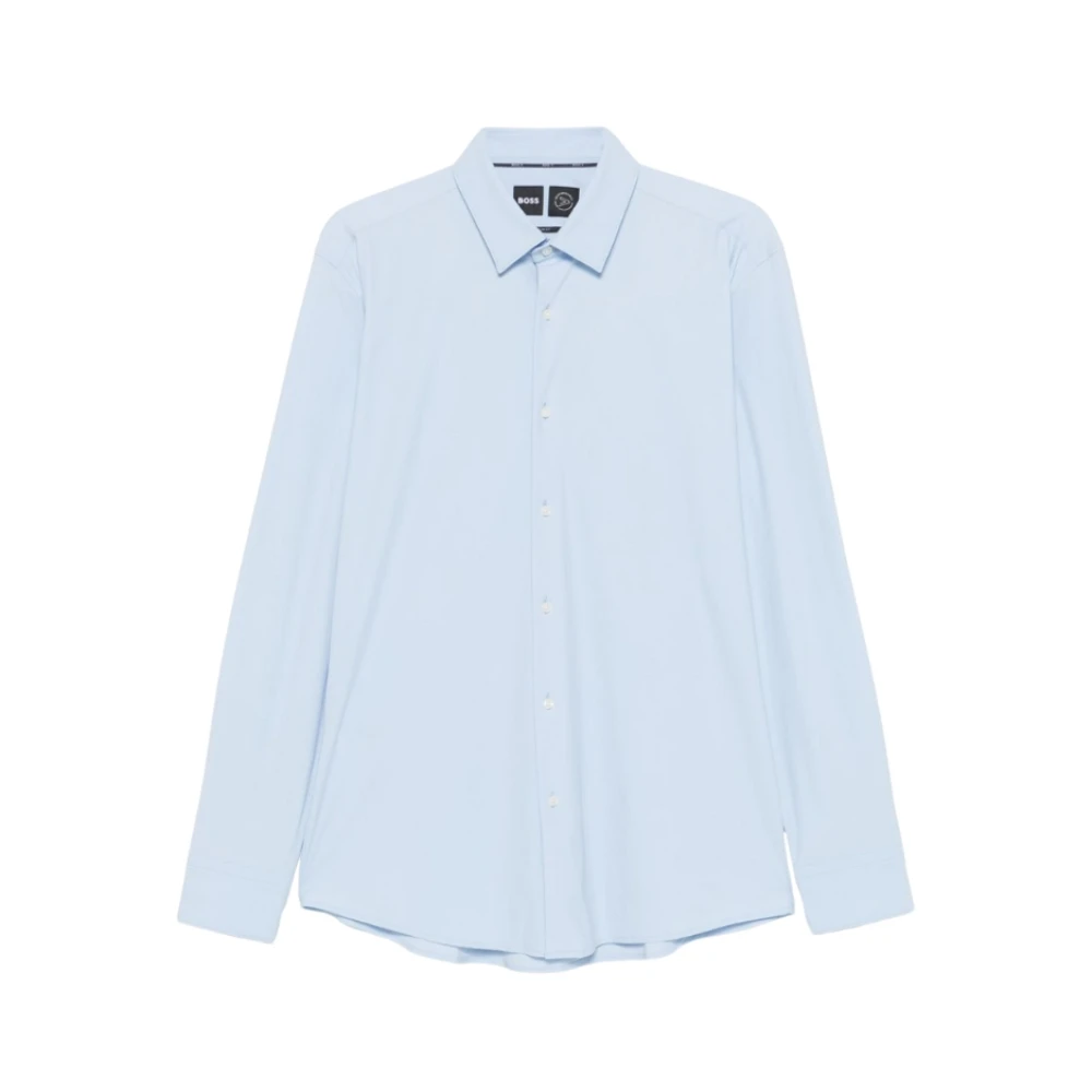 Hugo Men's Light/Blue Classic Stretch Shirt