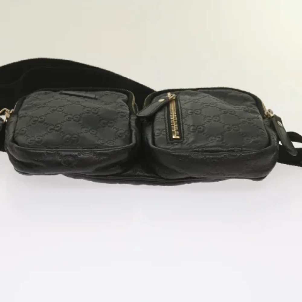 Gucci Vintage Pre-owned Canvas crossbody-bags Black Dames